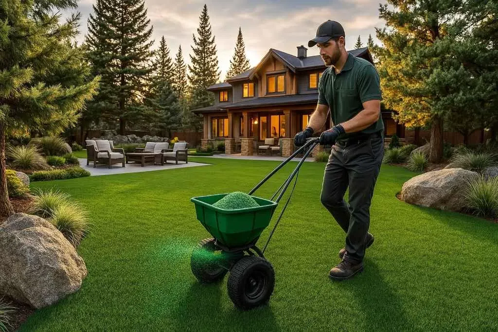 Spreading antimicrobial infill across installed turf