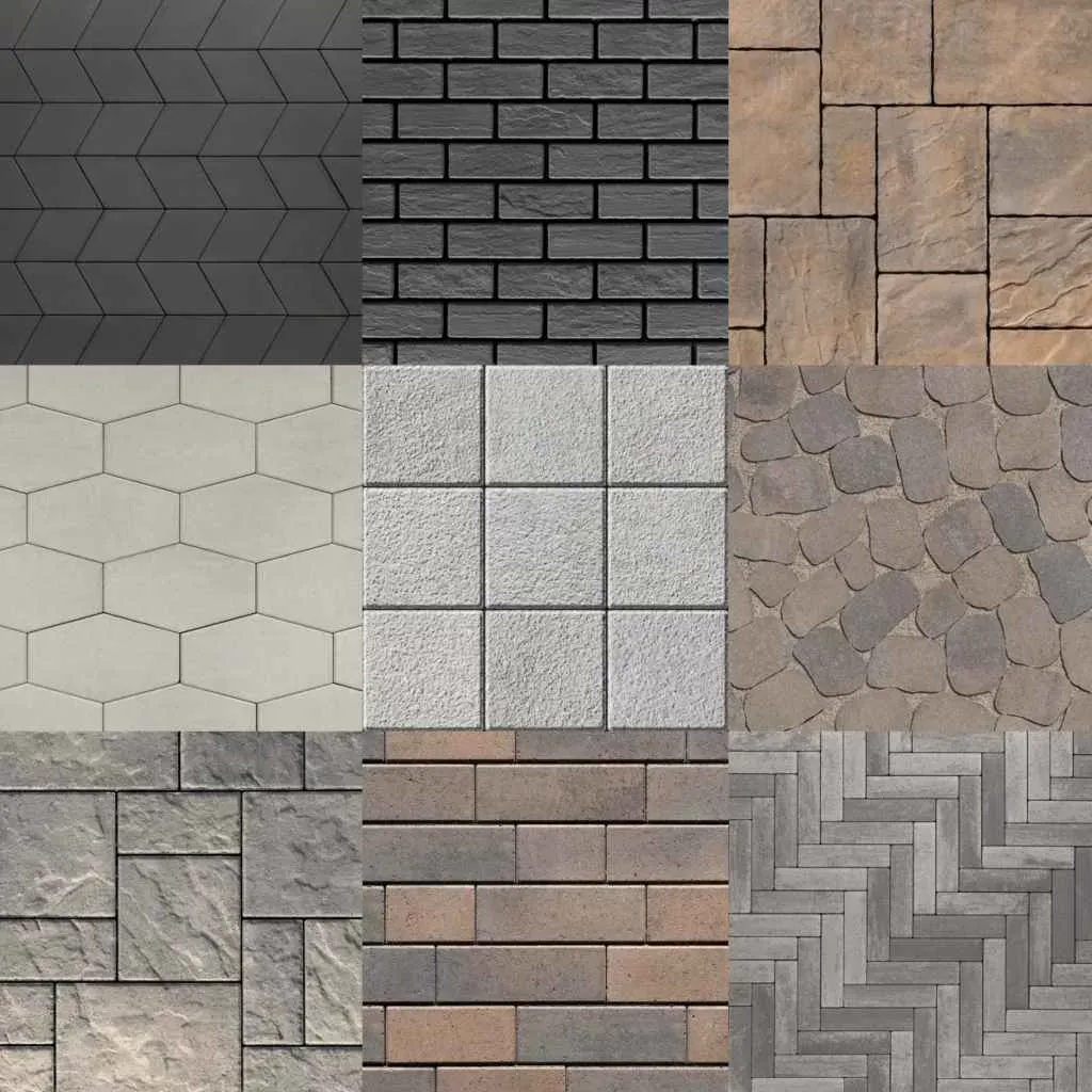 Techo-Bloc premium paver finish examples